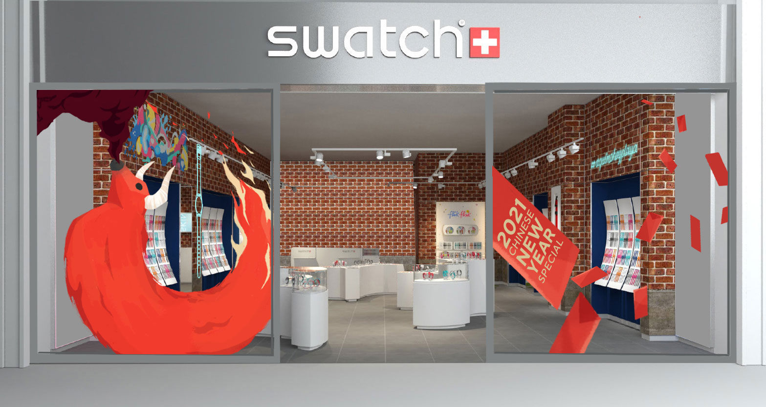 Project for Swatch by weareseventeen 3D Motion Design